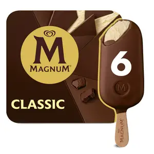 Magnum Classic Chocolate Ice Cream Sticks 6x100ml