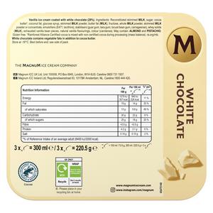 Magnum White Chocolate Ice Cream Sticks 3x100ml - gallery image 3