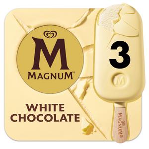 Magnum White Chocolate Ice Cream Sticks 3x100ml - gallery image 5