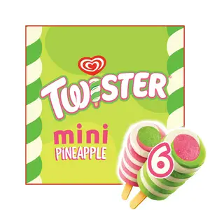 Wall's Twister Mini Pineapple Ice Cream Lollies 6x50ml