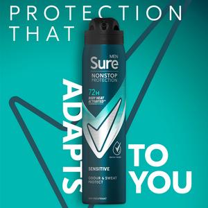 Sure Men Sensitive 72h Nonstop Protection Antiperspirant Deodorant 250ml - gallery image 2