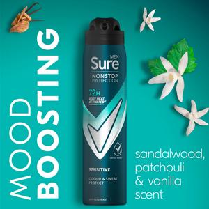 Sure Men Sensitive 72h Nonstop Protection Antiperspirant Deodorant 250ml - gallery image 3