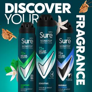 Sure Men Sensitive 72h Nonstop Protection Antiperspirant Deodorant 250ml - gallery image 5