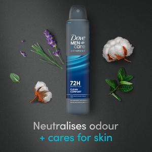 Dove Men+Care 200ml Clean Comfort Antiperspirant Aerosol Deodorant - gallery image 3