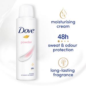 Dove Women Powder 48h Antiperspirant Deodorant 150ml - gallery image 3