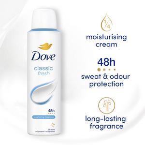 Dove Women Classic 48h Antiperspirant Deodorant 150ml - gallery image 2