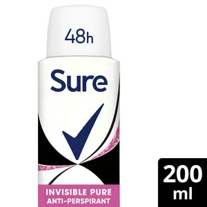 Sure Women Invisible Pure 48h Antiperspirant Deodorant 200ml