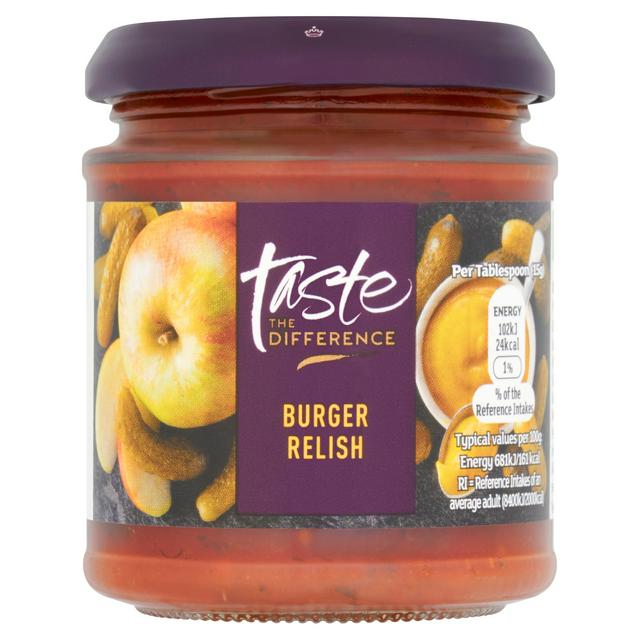 Taste the Difference Sainsbury's Burger Relish, Taste the Difference 210g