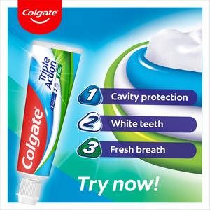 Colgate Triple Action Toothpaste 75ml - gallery image 2