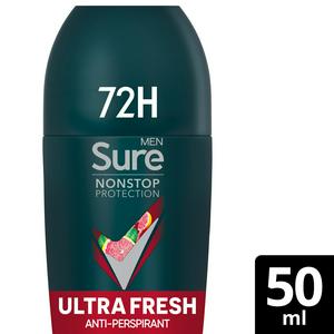 Sure Men Nonstop Ultra Fresh Antiperspirant Deodorant Roll On | Sainsbury's