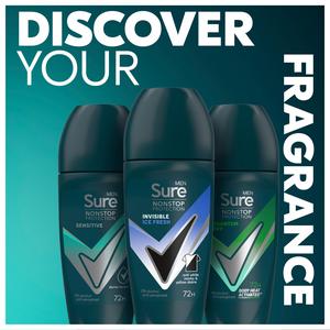 Sure Men Nonstop Invisible Ice Fresh Antiperspirant Deodorant Roll On 50ml - gallery image 5