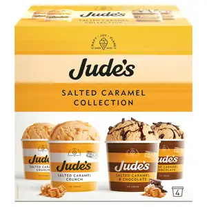 Jude's Salted Caramel Ice Cream Collection 4x85ml