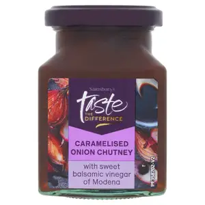 Sainsbury's Caramelised Onion Chutney, Taste the Difference 230g