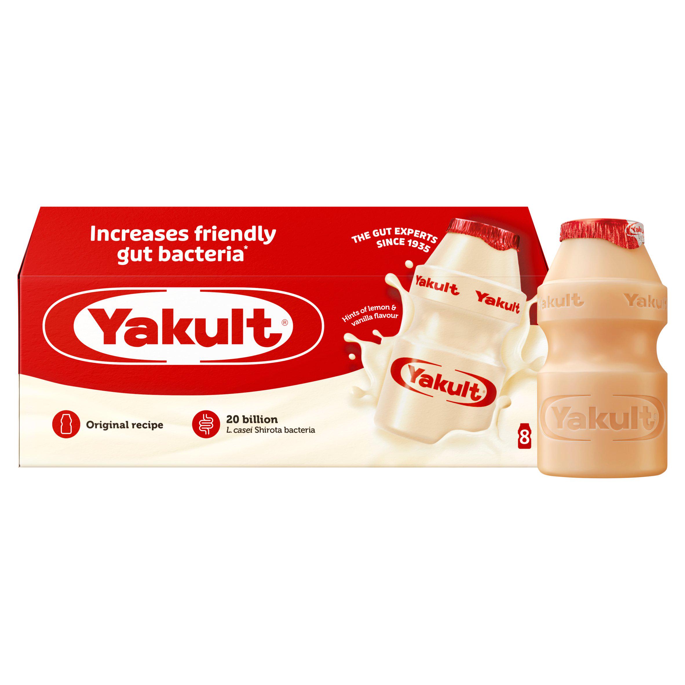 Yakult Original Probiotic Drink Vanilla Lemon Flavour 8 x 65ml
