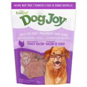 Freshpet Dogjoy Wood Smoked Turkey Bacon Treats For Dogs 85g