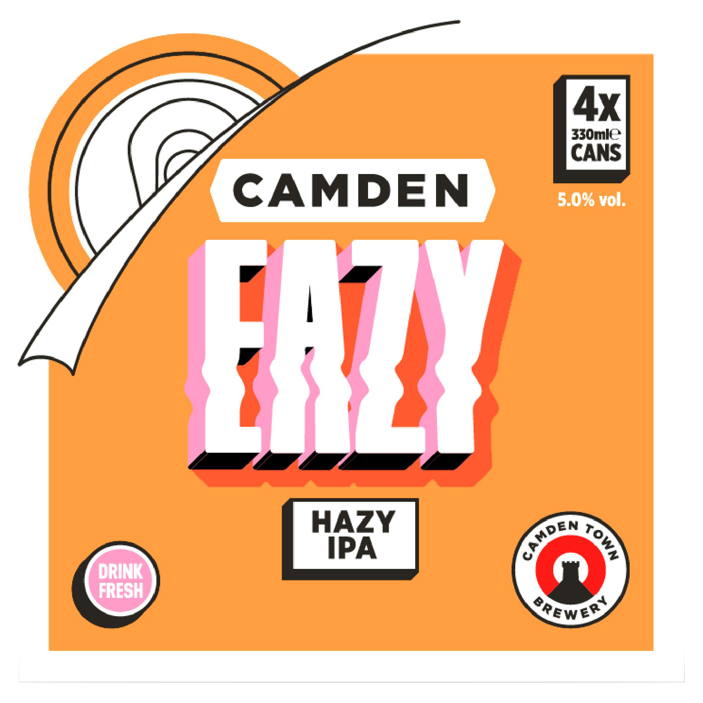 Camden Town Brewery Eazy Hazy IPA Beer 4x330ml