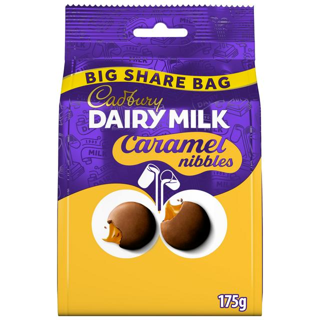 Cadbury Dairy Milk Chocolate Caramel 175g Nibbles Large Sharing Bag - gallery image 1