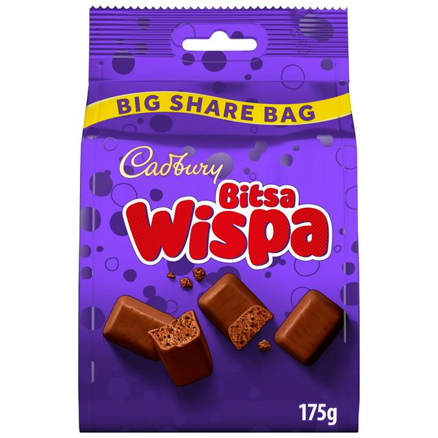 Cadbury Bitsa Wispa Chocolate Large Sharing Bag 185.5g - gallery image 1