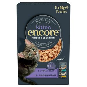 Encore Kitten Finest Selection In Jelly Cat Food 5 x 50g - video