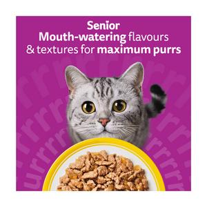 Whiskas 7+ Poultry Feasts in Jelly Senior Wet Cat Food Pouches 40 x 85g - gallery image 6