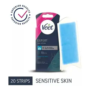 Veet Cold Wax Strips Face Sensitive x20