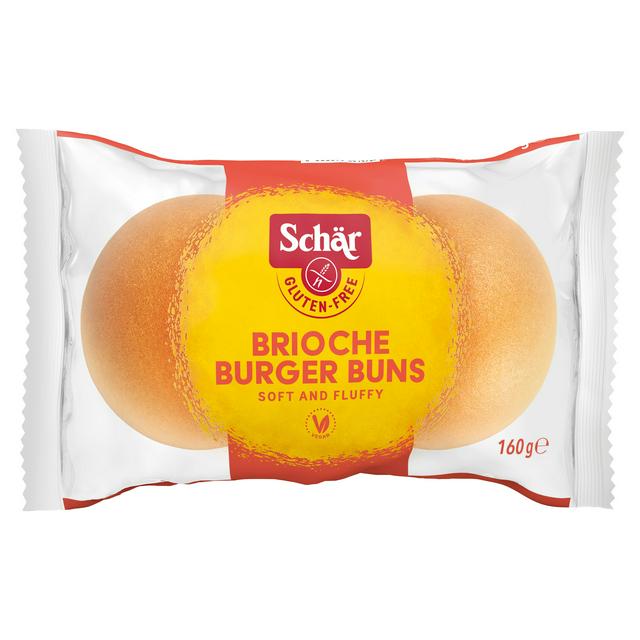 Schär Gluten Free Brioche Burger Buns 160g