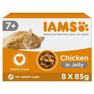 IAMS Delights with Chicken in Jelly Senior Cat Food 7 Years 8 x 85g Sainsbury s