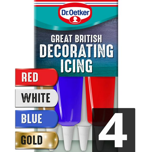 Oetker Great British Decorating Icing 4x19g Sainsbury's