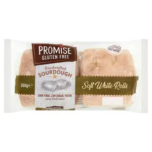 Promise Gluten Free Handcrafted Sourdough Soft White Rolls 260g