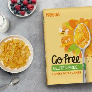Nestle Go Free Gluten Free Honey Nut Flakes Cereal 350g - gallery image 2