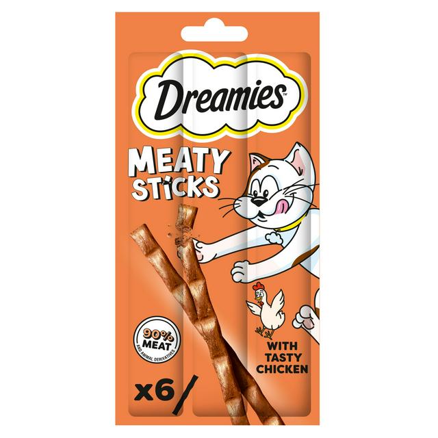 Dreamies Meaty Sticks 30g Tasty Chicken Adult Cat Treats - gallery image 1