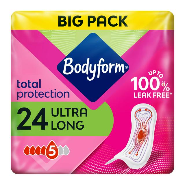 Bodyform Cour V Ultra Long Sanitary Towels x24