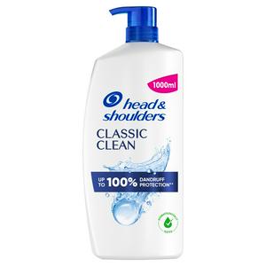 Classic Clean Anti-Dandruff Shampoo, Up To 100% Dandruff Protection, 1 L