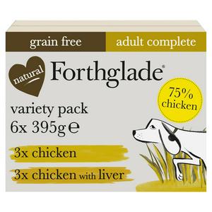 Forthglade Variety Pack Complete Meal Adult Dog Food 1 Year+ 6x395g - video