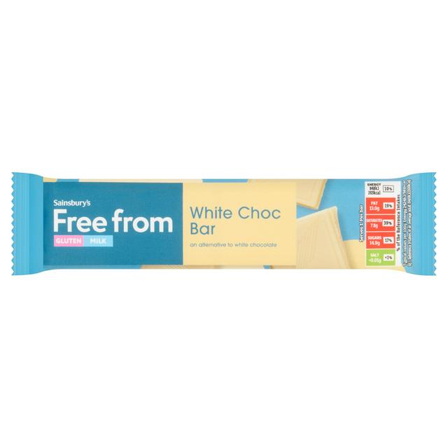 Sainsburys Free From White Chocolate Bar 35g