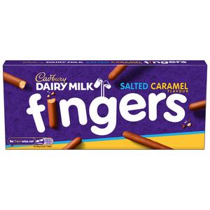 Cadbury Dairy Milk Fingers Salted Caramel Flavour Biscuits 114g - gallery image 4