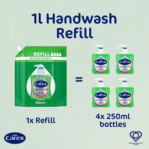 Carex 1L Aloe Vera Hand Wash Refill Pack - gallery image 2