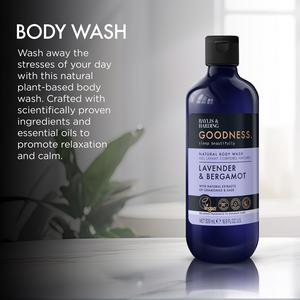 Baylis & Harding Goodness Natural Body Wash Lavender & Bergamot 500ml - gallery image 2