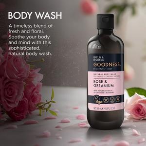 Baylis & Harding Goodness Rose & Geranium Natural Body Wash 500ml - gallery image 3