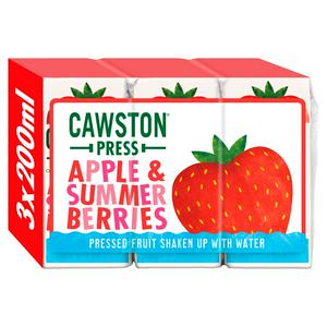 Cawston Apple & Summer Berries Fruit Water 3x200ml