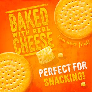 Jacob's Baked Cheddars Cheese Biscuits Twin Pack 2x150g - gallery image 3