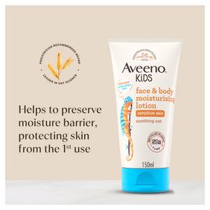Aveeno Kids Moisturising Face & Body Lotion Kids Moisturiser 150ml - gallery image 4