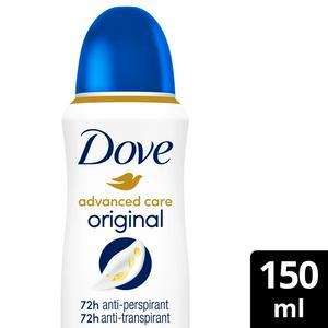 DOVE DEODORANTE SPRAY ORIGINAL ADVANCED CARE 150 ML - PiùMe