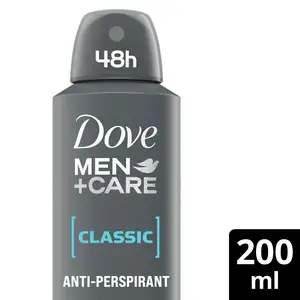 Dove Men+Care Antiperspirant Deodorant Aerosol Classic 200ml