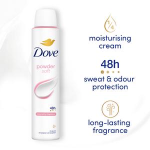 Dove Women Powder 48h Antiperspirant Deodorant 200ml - gallery image 2