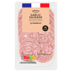 Sainsbury's French Garlic Sausage Slices x14 100g