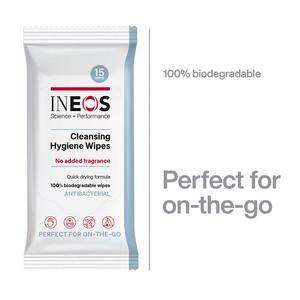 Ineos Antibacterial Sanitiser Wipes x15 - gallery image 2