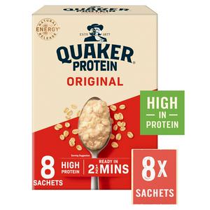 Quaker Oat So Simple Protein Original Porridge Sachets 8x37....