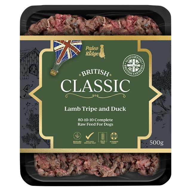 Paleo Ridge Classic Range Lamb Tripe & Duck 500g