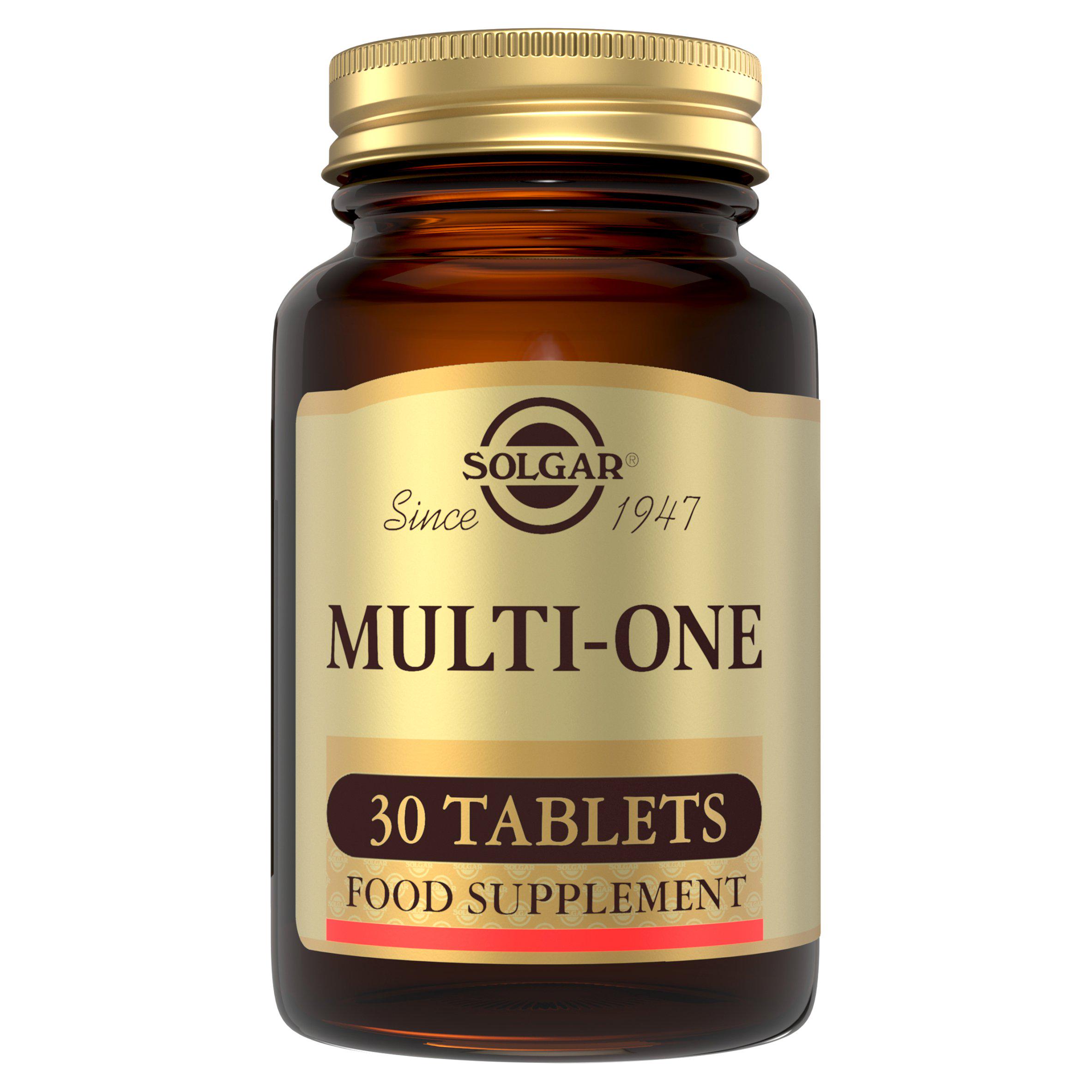 Solgar Multi-One Multivitamin Food Supplement 30 Tablets